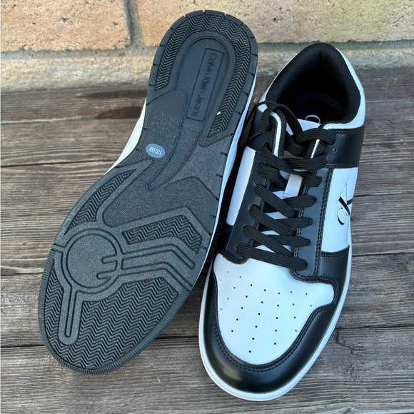 Calvin Klein Size 10.5 Men Low Cmdavery2-r  Sneakers Black/white New Without Box - Picture 6 of 14